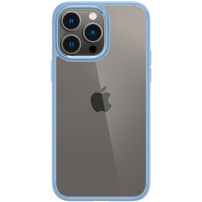 Spigen Crystal Hybrid transparentný kryt s rámčekom pre iPhone 14 Pro Max - modrý