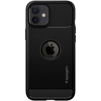 Spigen Rugged Armor kryt pre iPhone 12 / 12 Pro - čierny