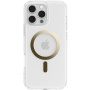 Spigen Ultra Hybrid transparentný kryt so zlatým MagSafe pre iPhone 16 Pro Max - číry