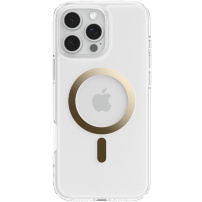 Spigen Ultra Hybrid transparentný kryt so zlatým MagSafe pre iPhone 16 Pro Max - číry