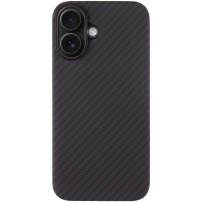 Tactical Aramid kryt so vzorom karbónových vlákien a MagSafe pre iPhone 16 Plus - tmavosivý