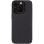 Tactical Aramid kryt so vzorom karbónových vlákien a MagSafe pre iPhone 16 Pro Max - tmavosivý
