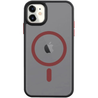 Tactical Hyperstealth 2.0 transparentný kryt s MagSafe pre iPhone 11 - čiernočervený
