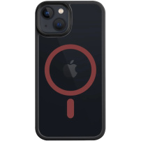 Tactical Hyperstealth 2.0 transparentný kryt s MagSafe pre iPhone 13 - čiernočervený