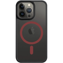 Tactical Hyperstealth 2.0 transparentný kryt s MagSafe pre iPhone 13 Pro - čiernočervený