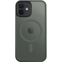 Tactical Hyperstealth transparentný kryt s MagSafe na iPhone 12 / 12 Pro - olivový