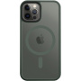 Tactical Hyperstealth transparentný kryt s MagSafe na iPhone 12 / 12 Pro - olivový