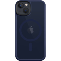 Tactical Hyperstealth transparentný kryt s MagSafe na iPhone 13 mini - tmavomodrý