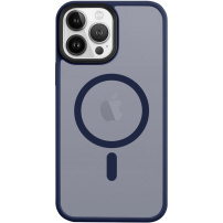 Tactical Hyperstealth transparentný kryt s MagSafe na iPhone 13 Pre Max - tmavomodrý
