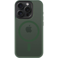 Tactical Hyperstealth transparentný kryt s MagSafe na iPhone 15 Pro - olivový