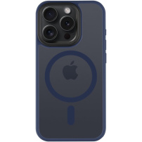Tactical Hyperstealth transparentný kryt s MagSafe na iPhone 15 Pro - tmavomodrý