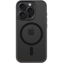 Tactical Hyperstealth transparentný kryt s MagSafe na iPhone 15 Pro - tmavošedý