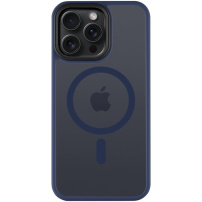 Tactical Hyperstealth transparentný kryt s MagSafe na iPhone 15 Pro Max - tmavomodrý