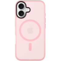 Tactical Hyperstealth transparentný kryt s MagSafe pre iPhone 16 - ružový