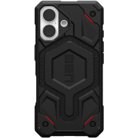 UAG Monarch Pro Kevlar extrémne odolný kryt s MagSafe pre iPhone 16 - čierny