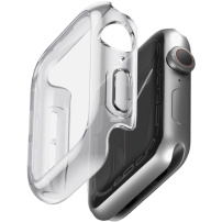 UNIQ Garde Hybrid puzdro s ochranou displeja pre Apple Watch 46mm - číre
