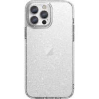 UNIQ LifePro Xtreme Tinsel trblietavý kryt pre iPhone 13 Pro - číry