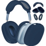 XDcase 3v1 silikónový obal pre AirPods Max 1 / 2 - tmavomodrý