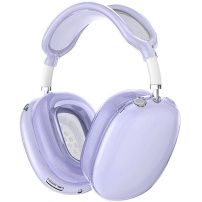 XDcase 3v1 transparentný obal pre AirPods Max 1 / 2 - fialový