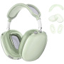 XDcase 3v1 transparentný obal pre AirPods Max 1 / 2 - zelený