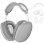 XDcase 3v1 transparentný obal pre AirPods Max 1 / 2 - sivý