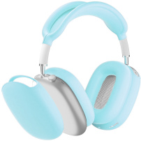 4v1 silikónový obal pre AirPods Max 1 / 2 - modrý svietiaci v tme