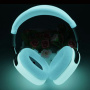 4v1 silikónový obal pre AirPods Max 1 / 2 - biely svietiaci v tme