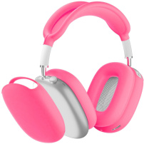 4v1 silikónový obal pre AirPods Max 1 / 2 - ružový svietiaci v tme