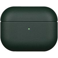 Ochranný kožený obal pre AirPods Pro - tmavozelený
