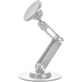 P74 otočný polohovateľný magnetický stojanček pre iPhone - strieborný