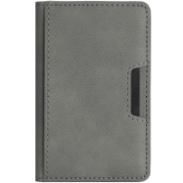Kožená magnetická peňaženka pre iPhone - sivá