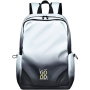 YS3588 ľahký batoh s farebným prechodom pre iPad / MacBook do 16" - sivý