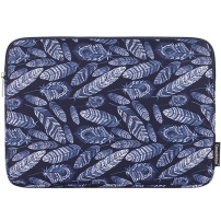 Taška so vzorom s pierkami pre MacBook do 16" - tmavomodrá
