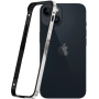 Ochranný rámček pre iPhone 13 / 13 Pro / 14 - čiernostrieborný