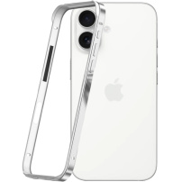 Ochranný rámček pre iPhone 16 - strieborný