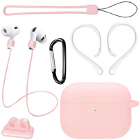 Praktická sada 6v1 pre AirPods Pro 3 - svetloružová
