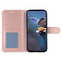 Flipové púzdro so vzorom čipky pre iPhone 17 - ružové