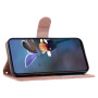 Flipové púzdro so vzorom čipky pre iPhone 17 - ružové