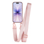 Matný kryt s nastaviteľným popruhom pre iPhone 17 - staroružový