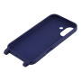 Matný kryt s nastaviteľným popruhom pre iPhone 17 - tmavo modrý