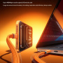 WEKOME WDC-C21 magnetický opletený nabíjací a dátový kábel - USB-C na Lightning - 1 m - oranžový