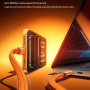 WEKOME WDC-C20 magnetický opletený nabíjací a dátový kábel - USB-C na USB-C - 1 m - čierny