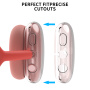 AhaStyle transparentné kryty slúchadiel pre AirPods Max 1 / 2 - ružové