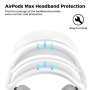 AhaStyle 4v1 silikónový obal pre AirPods Max 1 / 2 - biely