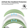 AhaStyle 4v1 silikónový obal pre AirPods Max 1 / 2 - zelený