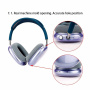 Transparentné kryty slúchadiel pre AirPods Max 1 / 2 - číre