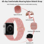 Trblietavý nylonový remienok s posuvnou prackou pre Apple Watch 42mm / 41mm / 40mm / 38mm - modrý