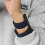 Semišový magnetický remienok pre Apple Watch Ultra 49mm / 46mm / 45mm / 44mm / 42mm - tmavomodrý