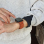 Semišový magnetický remienok pre Apple Watch 42mm / 41mm / 40mm / 38mm - hnedý
