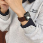 Semišový magnetický remienok pre Apple Watch 42mm / 41mm / 40mm / 38mm - tmavohnedý